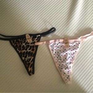 NWT Victoria’s Secret Cotton Thongs ( Size XL)